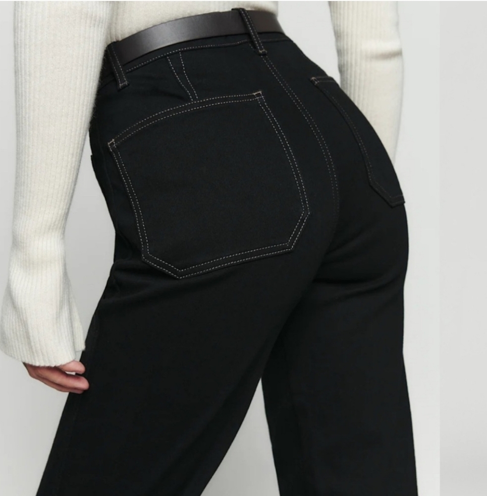 Reformation Black Flare & Wide Leg Jeans - Picture 5 of 14
